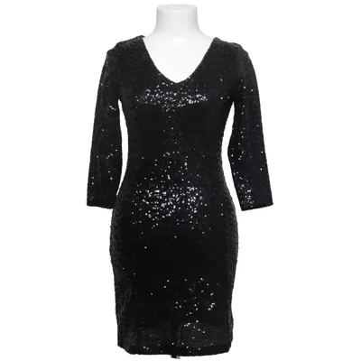 Robe de cocktail (Noir, Blanc) de QuZu Polyester