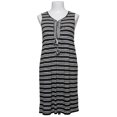 Dress (Black, White) from Max Studio Elastane, Linen, Viscose
