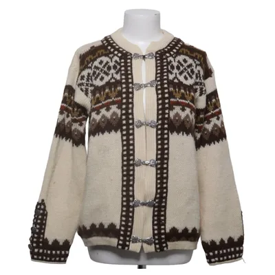 Cardigan (Beige, Brown) from Norlaender Wool