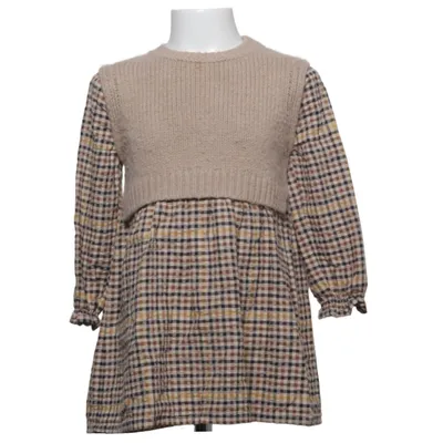 Dress (Beige, Multicolored) from Zara