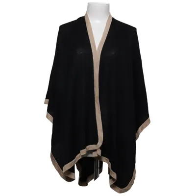 Poncho (Zwart, Beige) van Åhléns Acryl