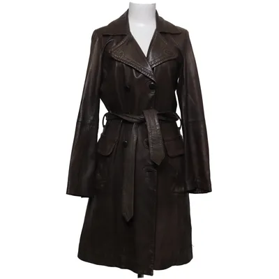 Leather coat (Brown) from Cuir