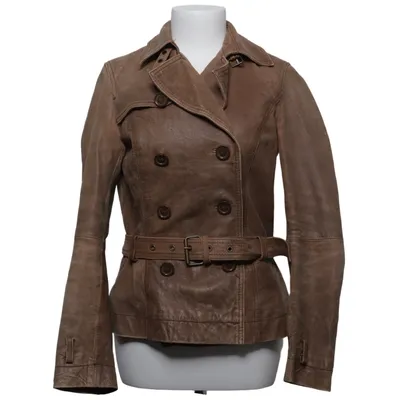 Leren jack (Bruin) van Vestino Leer, Polyester