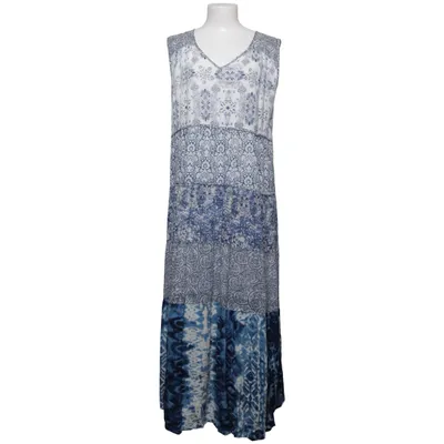 Maxi jurk (Blauw, Wit) van Himalaya Katoen, Viscose