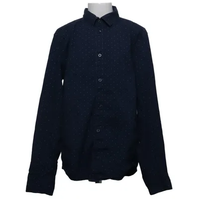 Shirt (Blue, White) from KappAhl Cotton, Elastane