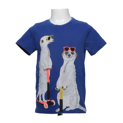 T-shirt (Blauw, Meerkleurig) van Mini Boden Katoen