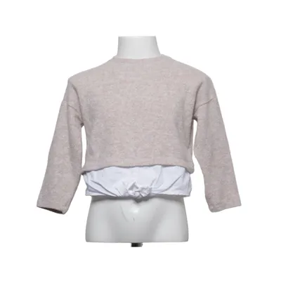 Pull-over (Beige, Blanc) de Zara Girls Coton