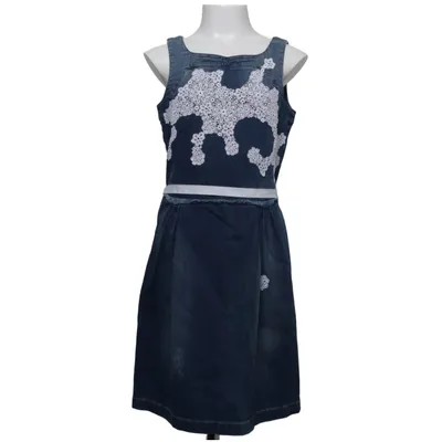 Denim jurk (Blauw, Wit) van Ermanno Scervino Katoen, Elastaan