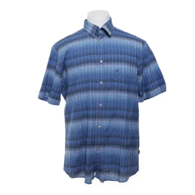 Short sleeve shirt (Blue, White) from Bonita Men Cotton, Elastane, Polyester