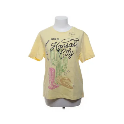 T-shirt (Yellow, Multicolored) from Zudio Cotton