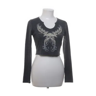 Crop top (Grå, Flerfärgad) från Romwe Polyester