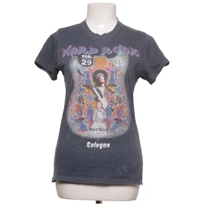 T-shirt (Blå, Flerfärgad) från Hard Rock Cafe Bomull, Polyester