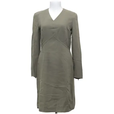 Robe (Vert) de Mani Acétate, Cupro, Laine