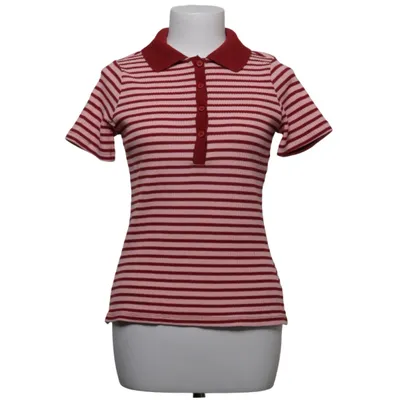 Poloshirt (Rood, Roze) van Mango Katoen, Elastaan, Polyester