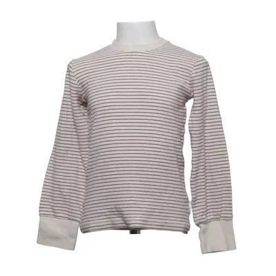 Long sleeve T-shirt (White, Brown) from Geggamoja Elastane, Organic cotton