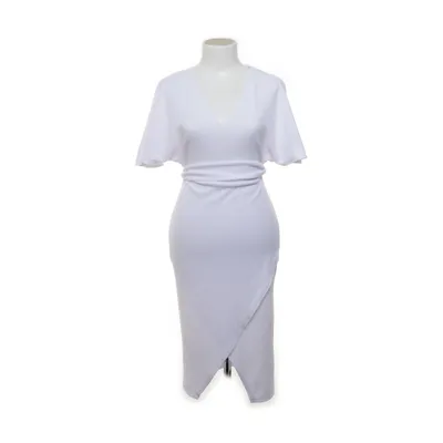Kjole (Hvid) fra Boohoo Elastan, Polyester