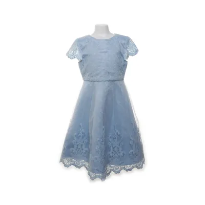 Flower girl dress (Blue) from Chi Chi London Elastane, Polyamide, Polyester
