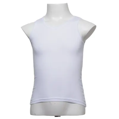 Tank Top (White) from Man Cotton, Polyester