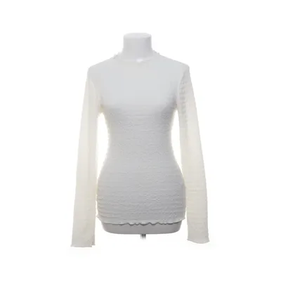 Långärmad t-shirt (Vit) från Bubbleroom Elastan, Polyester