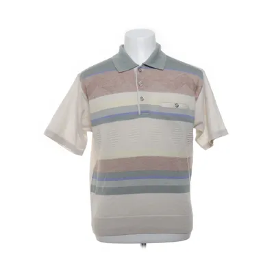 Polo shirt (Beige, Multicolored) from Tricotonic Acrylic, Cotton, Linen, Polyester