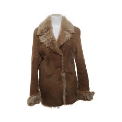 Shearlingjacka (Brun, Beige) från Amoress Mocka