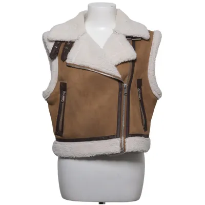 Gilet d'extérieur (Marron, Blanc) de Zara Polyester
