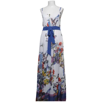 Maxi jurk (Wit, Blauw, Meerkleurig) van Uttam Boutique Polyester