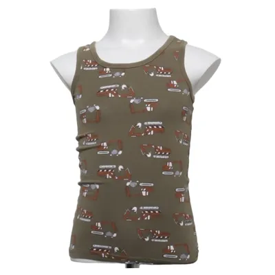 Tanktop (Groen, Bruin, Meerkleurig) van Zeeman Katoen, Elastaan