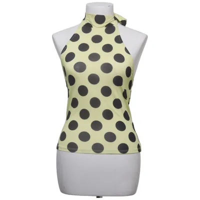 Neckholder Top (Gelb, Schwarz) von Collusion Elasthan, Polyester