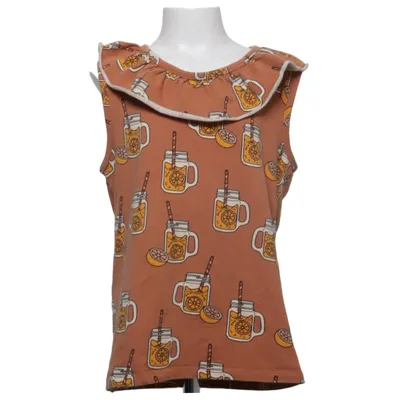 Top (Brown, Yellow, White) from Carlijnq Elastane, Organic cotton