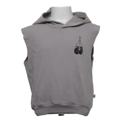 Short sleeve hoodie (Gray) from Mini Rodini Cotton