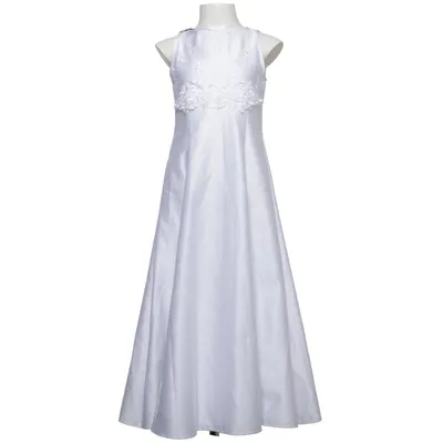 Robe de fille de fleur (Blanc) de Lilly Polyester