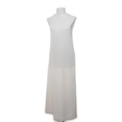Robe longue (Blanc) de H&M Polyester, Viscose