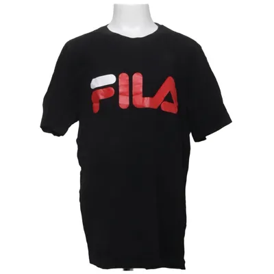 T-shirt (Black) from Fila Cotton