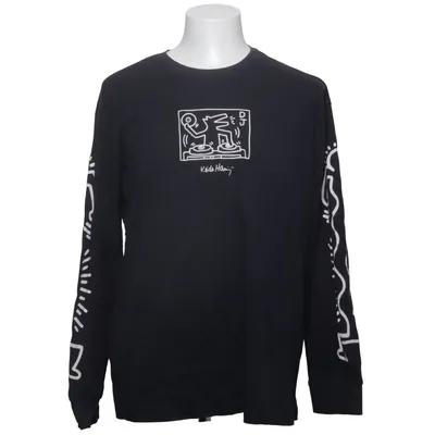 Langarmshirt (Schwarz, Mehrfarbig) von Smiley x H&M Baumwolle