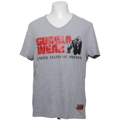 T-shirt (Grau) von Gorilla Wear Baumwolle