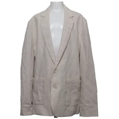 Blazer (Beige) from H&M Cotton, Linen, Polyester