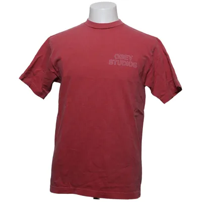 T-shirt (Rouge) de Obey Coton