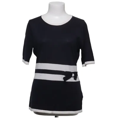 Sweater (Blue, White) from August Silk Cotton, Silk