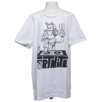 T-shirt (Hvid, Sort) fra Fortnite Bomuld