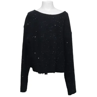 Tröja (Blå, Silverfärgad) från Gina Tricot Akryl, Elastan, Metallfiber, Polyamid, Polyester, Ull