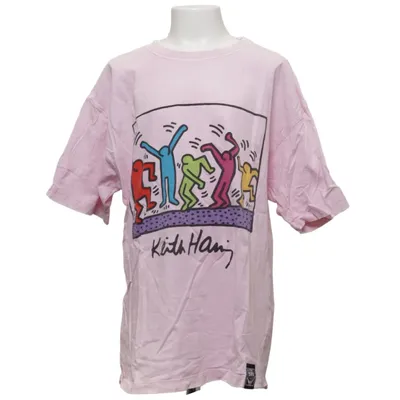 T-shirt (Pink, Multicolored) from Zara Keith Haring Cotton