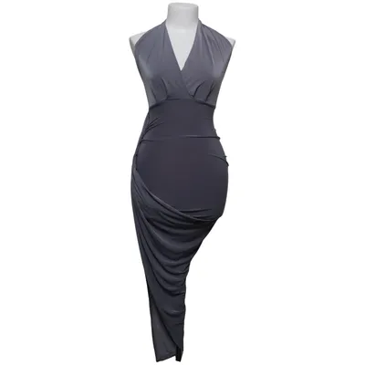 Halterneck dress (Gray) from Rebecca Stella Elastane, Polyester