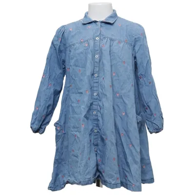 Denim jurk (Blauw, Roze) van Minymo Organisch katoen