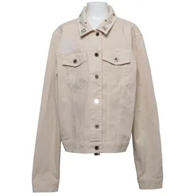 Veste en jean (Beige) de Due Amanti Coton, Élasthane