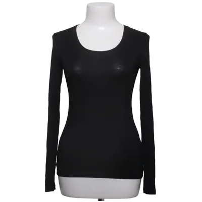 Langærmet t-shirt (Sort) fra Mongul Elastan, Modal