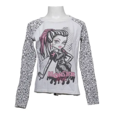 Langærmet t-shirt (Hvid, Pink, Sort) fra Monster High Bomuld