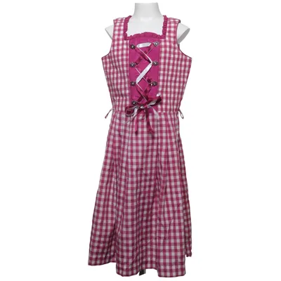 Dirndl (Röd, Vit) från Lekra Bomull, Polyester
