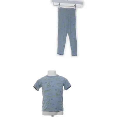 Pyjamas (Blå, Grön) från ICA I Love Eco Elastan, Ekologisk bomull