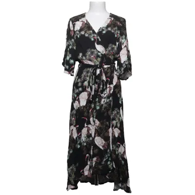 Slå-om-kjole (Sort, Flerfarvet) fra Zara Woman Viscose
